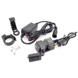 Priza dublu usb moto scuter ATV cu intrerupator