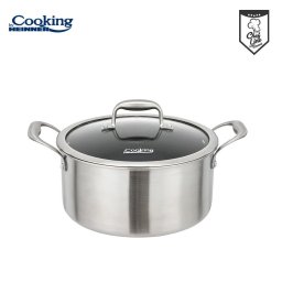 SEMIOALA INOX+CAPAC 24x12CM,5L,TITANIUM3