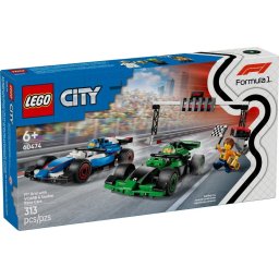 Lego City 60474 - Grila de start F1® cu masini de curse VCARB si Sauber