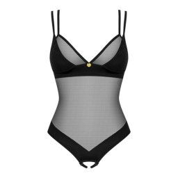 Obsessive Nesari Body XLarge-2XLarge Transparenta Subtila cu Detalii Opace