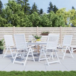 Perne de scaun, carouri gri, 6 buc., 40x40x3 cm, textil Oxford GartenMobel Dekor