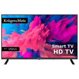 Televizor LED Smart Kruger&Matz KM0232HD-V2 32Inch HD Sistem Operare VIDAA Wi-Fi Negru