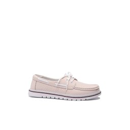 Mocasini damă Gallop, roz deschis din piele naturală cu perforații FNX98104-37 EU