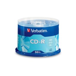 CD-R Verbatim, 700 MB, 52x, 50 bucati/bulk in cake box