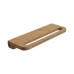 Raft de perete cu suport de prosoape Gedy HIMALAYA 14,5x40 cm bambus