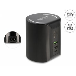 Incarcator priza 1 x USB type C PD + 2 x USB-A 58W + incarcare wireless 10W, Delock 41441