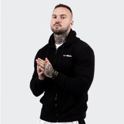 GymBeam Hanorac Zipper Hoodie Black M