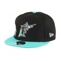 Sapca New Era 9fifty Florida Marlins Side Font Negru
