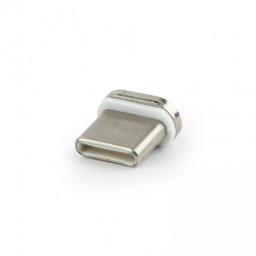 CAP MAGNETIC pt. cablu GEMBIRD, USB 2.0, USB Type-C (T), alb, CC-USB2-AMLM-UCM