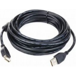 CABLU USB2.0 la USB2.0 GEMBIRD prelungitor, 1.8m, (AM/AF), miez ferita, calitate premium, black