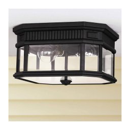 Plafonieră de exterior Feiss FE-COTSLN-F-BK COTSWOLD LANE 2xE27/60W/230V IP44