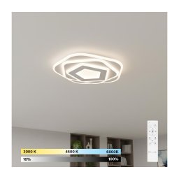 Brilagi - Lampă LED dimabilă de tavan MODERN, 64W, 230V, 3000-6000K + telecomandă