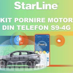 Kit pornire motor Audi A4 B7 2001-2007, aplicatie telefon 4G (montaj inclus) - Starline S9 v2 4G CarStore Technology