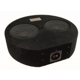 Subwoofer pasiv cu incinta 14L Audio-Systems SUBFRAME R10 FLAT-2 EVO2, 600 watts, 2 ohm, 2 x 250 mm, 2 x 10", roata de rezerva CarStore Technology