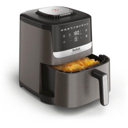 Friteuza cu aer cald Tefal Easy Fry Silence EY551HE0, 1670W, 5L, 10 programe automate, Ecran LCD, Silentioasa, cu cronometru, Gri