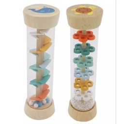 Joc de creat sunet de ploaie, lemn - 2 feluri