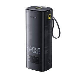 Compresor Car Compressor, Display Digital, Faster Inflation, Small Shape, Double Cylinder - Mega Series Black