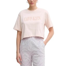 CALVIN KLEIN T-Shirt Varsity Calvin Klein Boxy Tee J20J225578 TGE silver peony