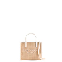 TED BAKER Geantă Paolina Faux Raffia Small Icon 275174 camel