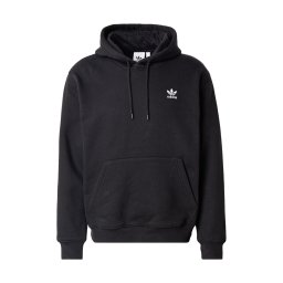 ADIDAS ORIGINALS Bluză de molton 'ESS' negru / alb
