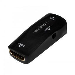 ADAPTOR video LOGILINK, HDMI (M) la VGA (M), rezolutie maxima Full HD (1920 x 1080) la 30 Hz, black