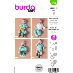 Tipar de croitorie set bebelusi, multi-masura 50-80, Burda Style 9204