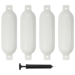Baloane de acostare, 4 buc., alb, 51 x 14 cm, PVC GartenMobel Dekor