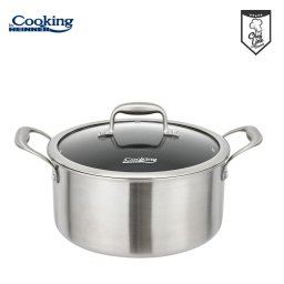 SEMIOALA INOX+CAPAC 28x13CM,7L,TITANIUM3