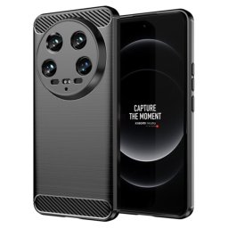 Husa Xiaomi 14 Ultra Silicon Techsuit Carbon Negru