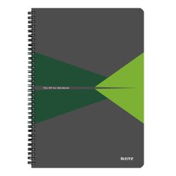 Caiet LEITZ Office, PP, A4, dictando - verde
