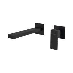 Baterie de lavoar pentru instalare ascunsă Sapho CUBEMIX negru mat