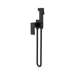 Baterie de bideu pentru instalare ascunsă Sapho CUBEMIX negru mat