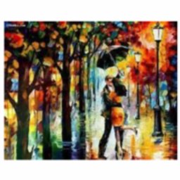 Tablou B18-31477 Goblen Diamante rotunde, 50 x 40 cm, Indragostiti sub umbrela