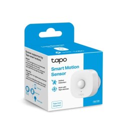 SENZOR SMART de miscare TP-LINK necesita hub Tapo H100 pentru functionare raza pana la 7m programare prin smartphone aplicatia Tapo 1 x baterii CR2450 WiFi alb ""Tapo T100"" (include TV 0.18lei)