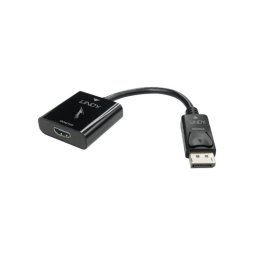 Adaptor LINDY 1x DisplayPort 1.2 Male - 1x HDMI 2.0 Female, Negru