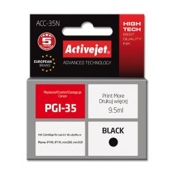 Activejet ACC-35N ink for Canon printer; Canon PGI-35 replacement; Supreme; 9.5 ml; black