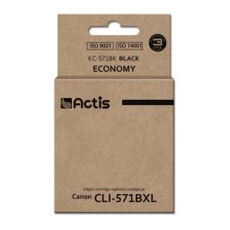 Actis KC-571Bk ink for Canon printer; Canon CLI-571Y replacement; Standard; 12 ml; black