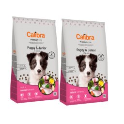 CALIBRA Dog Premium Line Puppy&Junior hrana uscata completa pentru caini juniori si caini tineri 24 kg (2 x 12 kg)