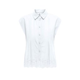 ONLY Cămaşă Onllou Life Emb S/S Ptm 15342569 11-0601 TCX bright white