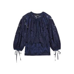 TED BAKER Bluză Bacina Lace Puff Sleeve 274218 dk-blue