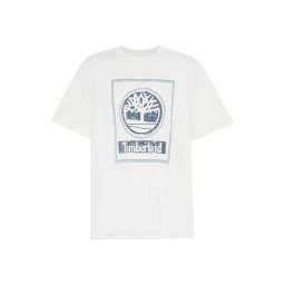 TIMBERLAND T-Shirt Front Seasonal Stack Logo Vintage TB0A6DHDCM91 104 natural