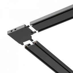Conector sina magnetica Led,dimensiuni L36 W36 H6 imbinare 90 grade orizontala - Proiectoare LED Sina magnetica aplicata
