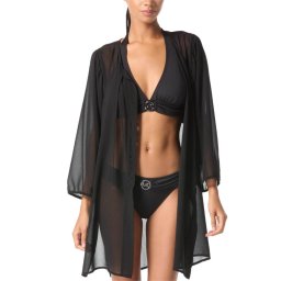 MICHAEL KORS Beachwear Cover Up Shirt MM2R791 001 black