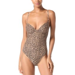 MICHAEL KORS Costum de baie U-Wire One Piece MM54115 221 cafe