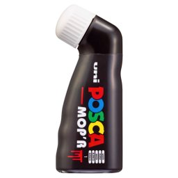 Marker UNI Posca Mop'r PCM22, varf rotund buretat, 3.0-19.0mm, alb