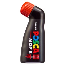 Marker UNI Posca Mop'r PCM22, varf rotund buretat, 3.0-19.0mm, rosu