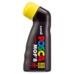 Marker UNI Posca Mop'r PCM22, varf rotund buretat, 3.0-19.0mm, galben