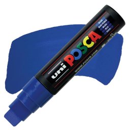Marker UNI Posca PC-17K, varf tesit, 15.0mm, albastru