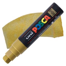 Marker UNI Posca PC-17K, varf tesit, 15.0mm, auriu