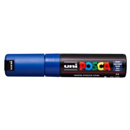 Marker UNI Posca PC-7M, varf rotund, 4.5-5.5mm, albastru